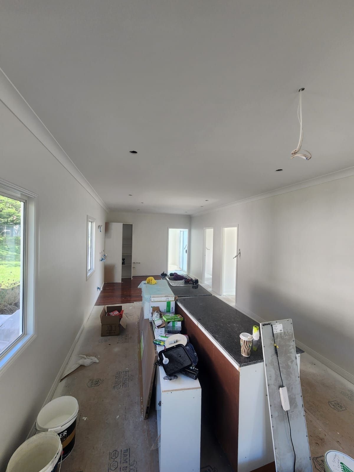 Kitchen benchtop and joinery during a Brisbane renovation